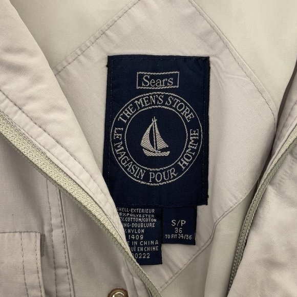 Vintage Sears "The Men's Store" Full Zip Jacket - Men's Small - Picture 3 of 9